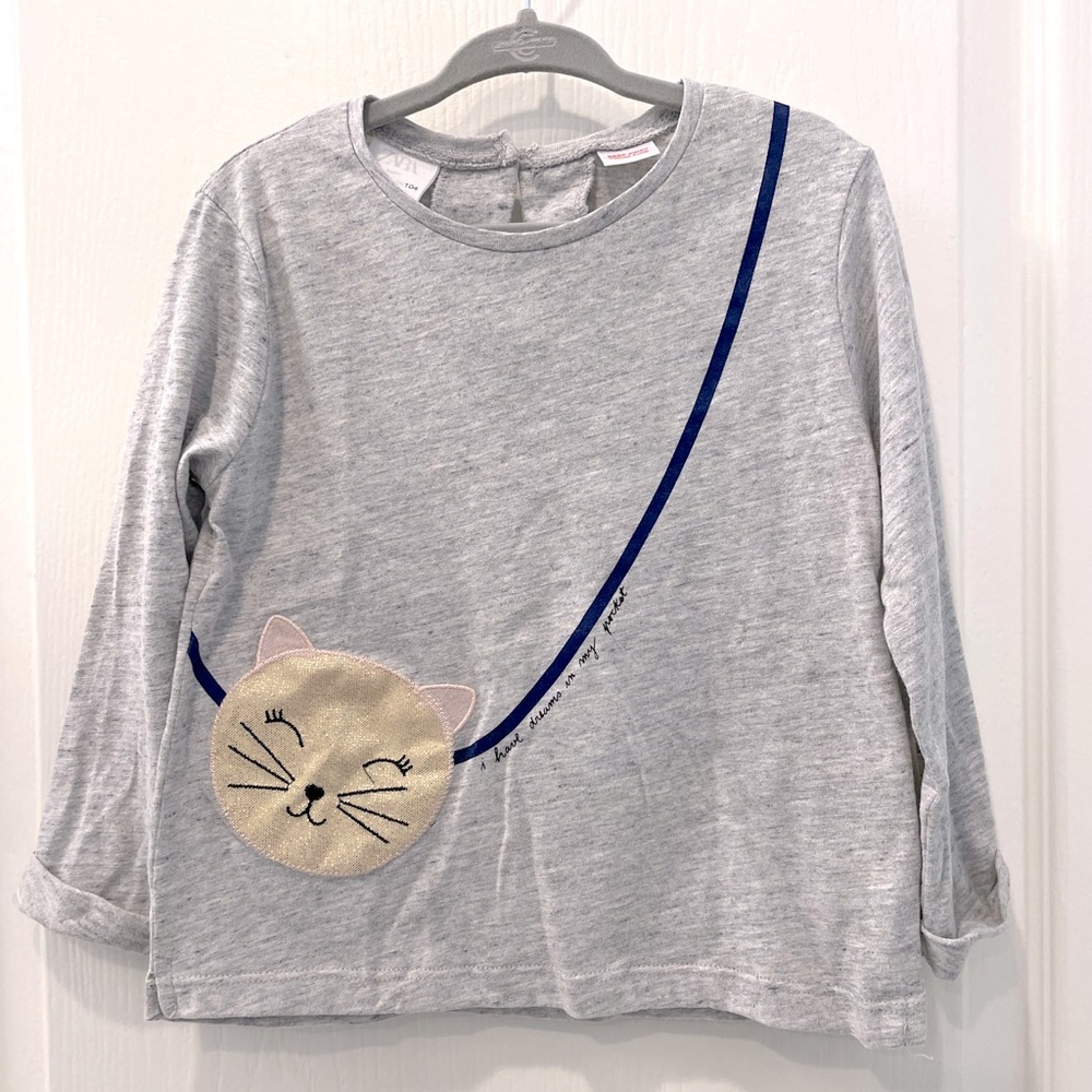 Zara Baby Girl Long-Sleeve Top